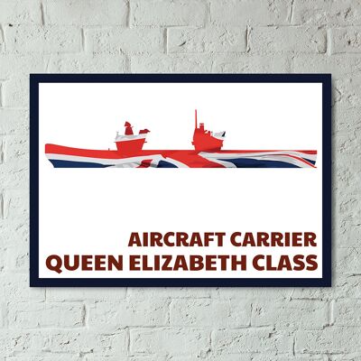 Queen Elizabeth Aircraft Carrier Poster