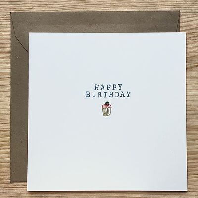 Card Birthday Cupcake