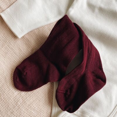 Chaussettes Hautes - Rouge Vintage - Taille 19-22