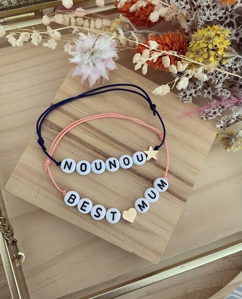 Bracelet cordon polyester -  Message