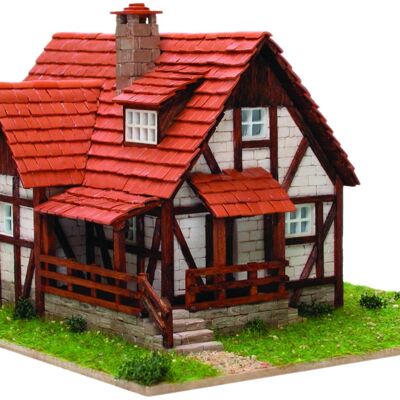 Kit de construcción 3D de una casa alemana con entramado de madera- Steen