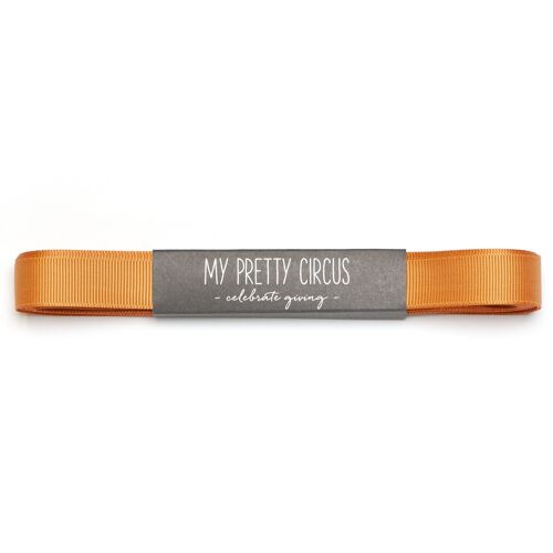 Geschenkband Orange, knitterfreies Schleifenband angenehm zu binden zum Geschenke verpacken, 5m langes x 16mm breites stabiles Ripsband