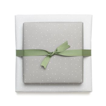 Ruban cadeau vert olive, ruban infroissable, facile à nouer pour emballer des cadeaux, 5 m de long x 16 mm de large, ruban gros-grain robuste 3