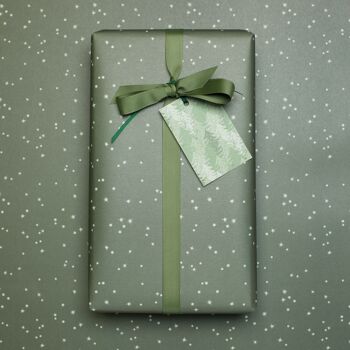 Ruban cadeau vert olive, ruban infroissable, facile à nouer pour emballer des cadeaux, 5 m de long x 16 mm de large, ruban gros-grain robuste 4