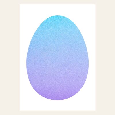 Postcard Egg Violet