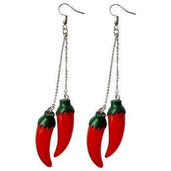 Boucles d'oreilles pendantes Red Hot Chili Peppers