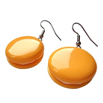 Colourful Macaron Earrings - Orange