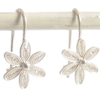 Earrings jasmine silver