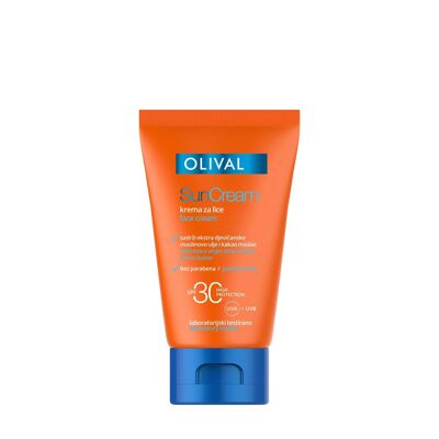 Facial sunscreen cream SPF 30