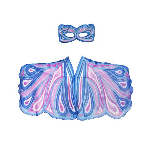 Blue fortune fairy poncho + mask