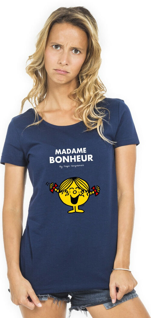 TSHIRT NAVY Madame bonheur