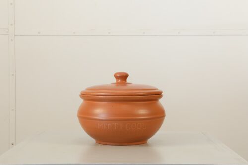 Earthen clay serving pot 1.5 litre