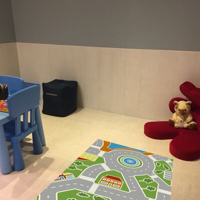 Hygienic play mat - VINYSTREET traffic carpet -140x200cm