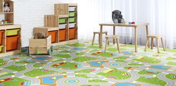 Tapis de jeu hygiénique - tapis de circulation VINYSTREET -100x133cm 2