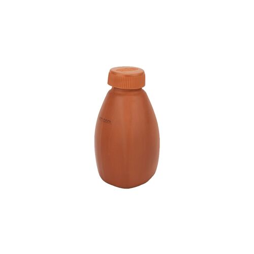 Earthen clay water bottle 300ml (triangle)