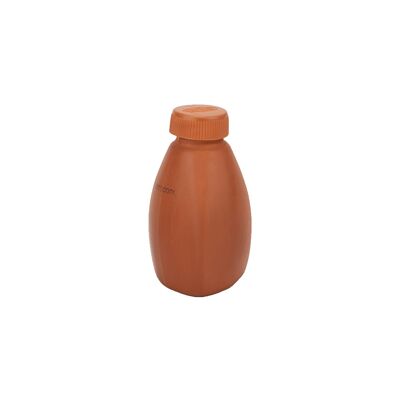 Earthen clay water bottle 300ml (triangle)