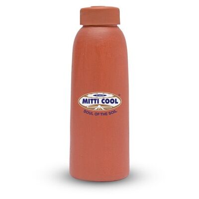 Earthen clay water bottle 400ml