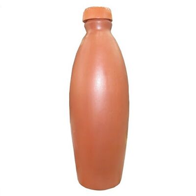 Earthen clay water bottle 800ml