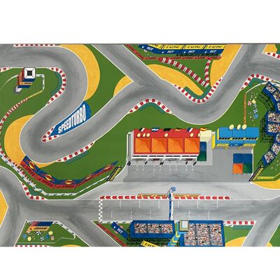 Hygienische Spielmatte - Verkehrsteppich CIRCUIT - 100x200cm