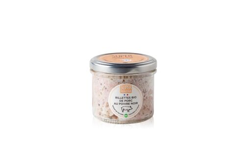 Rillettes de Porc Bio au Poivre Noir - 85g