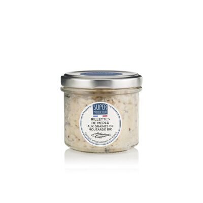 Rillettes de Merlu aux graines de Moutarde Bio