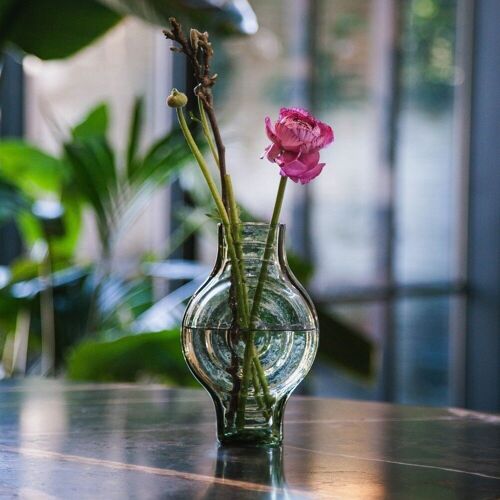 Vase small, Infinite Round, smokey green