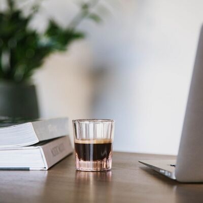 Verre à Espresso Reed 7 CL, rose poudré