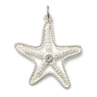 Estrella de Mar PlateadaBrillante, Amuleto L