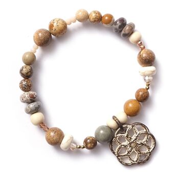 Bracelet pierres précieuses Kalahari