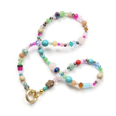 Rio 44 Color, short gemstone interchangeable chain