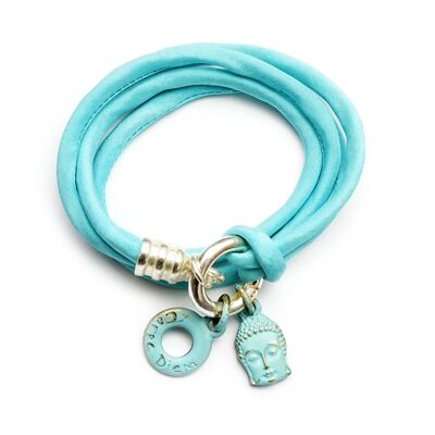 Bracelet design 2009, silk turquoise SilverShiny