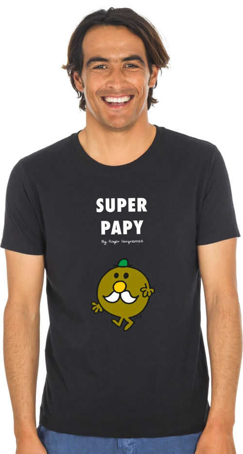 Tshirt noir super papy mrmme