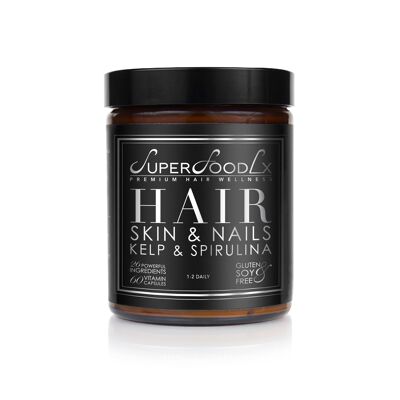 Vitamina per capelli, pelle e unghie di Kelp e Spirulina