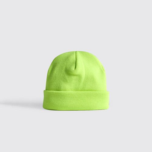 54 FLORAL NEON PREMIUM CUFFED BEANIE HAT-Neon Blue