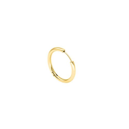 54 FLORAL 20mm HOOP EARRING - Gold