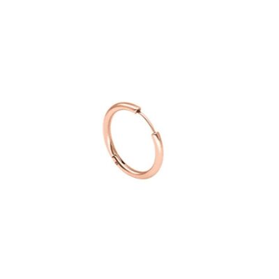 54 ORECCHINI A CERCHIO FLOREALI 20mm - Oro rosa