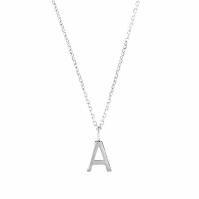 54 PENDENTI FLOREALI PERSONALIZZATI "LETTERA" 2mm CATENA COLLANA CORDOLO --Oro