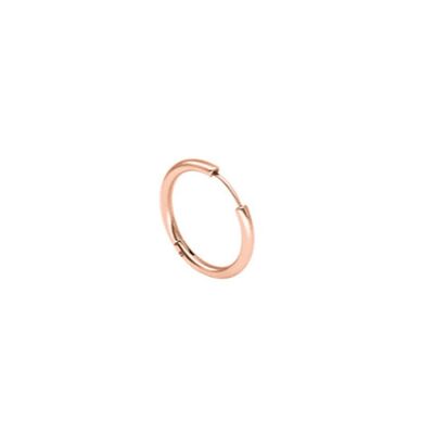 54 ORECCHINI A CERCHIO FLOREALI 12mm - Oro rosa