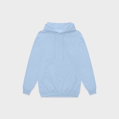 54 floral premium pullover hoody | sky blue