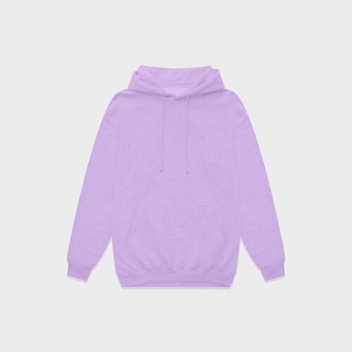 54 floral premium pullover hoody - lavender purple