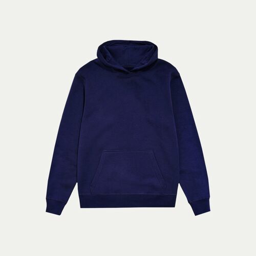 54 floral premium pullover hoody - navy blue