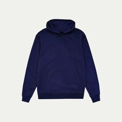 54 floral premium pullover hoody - navy blue