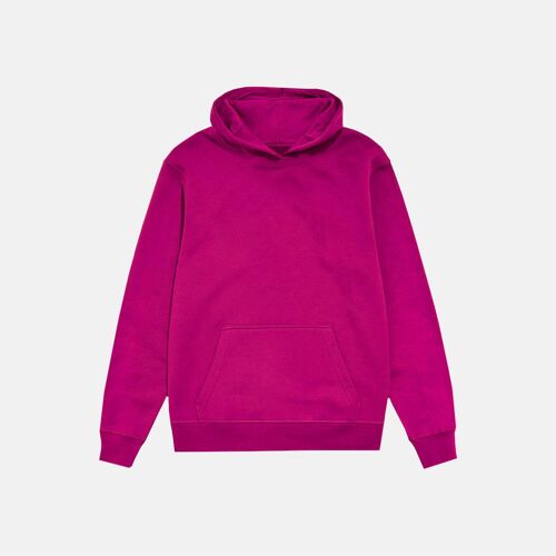 54 floral premium pullover hoody - hot fuchsia pink