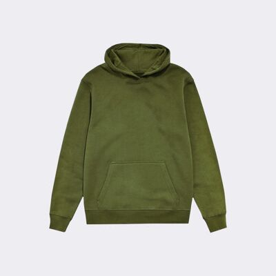 54 FLORAL PREMIUM PULLOVER HOODY - KHAKI GRÜN