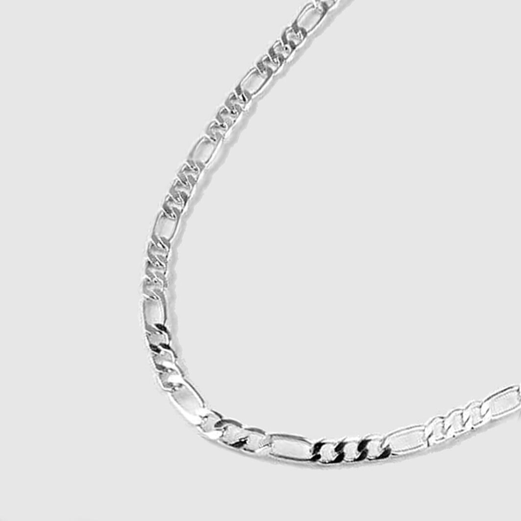 54 FLORAL 10mm COLLANA FIGARO CATENA - ARGENTO - 24"