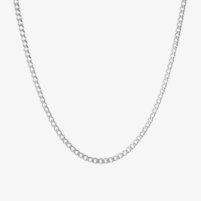 54 FLORAL 'CONNELL' 3mm CURB NECKLACE CHAIN-Gold