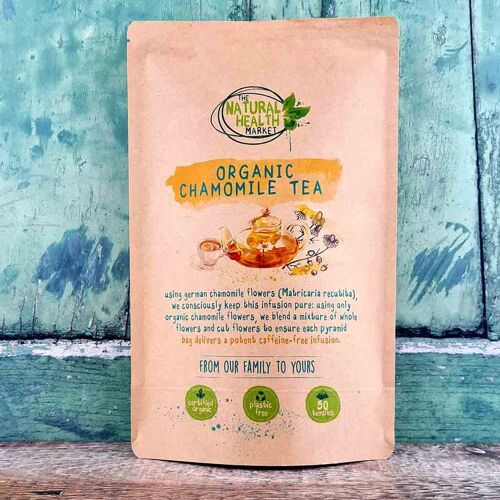 Organic Chamomile Tea Bags - 50 Bags