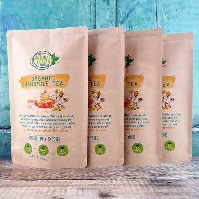 Organic Chamomile Tea Bags - 200 Bags (4 x 50 Bag Pack)