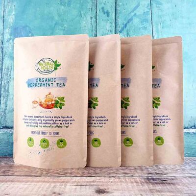 Organic Peppermint Tea Bags - 200 Temples (4x50 Temple Pack)