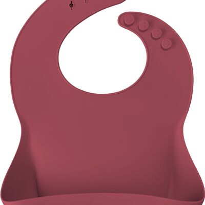 MINIKOIOI SCARLET PINK BASIC BIB